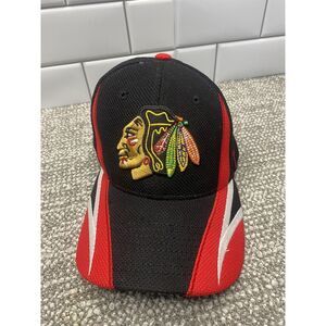 Chicago Blackhawks‎ NHL Hockey Hat Authentic Zephyr Fitted Cap Men's M-L
